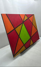 Load image into Gallery viewer, E. Rojkes Multicolor Geometric Home Decor Framed Abstract Art Painting
