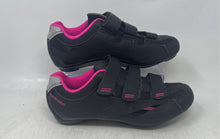 Load image into Gallery viewer, Tommaso Womens Spin Class Ready Pink Black Hook And Loop Cycling Shoes Size 42
