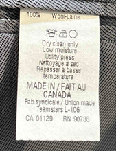 Load image into Gallery viewer, Calvin Klein Mens Black Wool Long Sleeve Notch Collar 2-Button Blazer Size 48R
