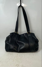 Load image into Gallery viewer, American Leather Co. Womens Black Double Handle Bottom Studs Shoulder Handbag
