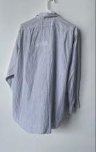 Load image into Gallery viewer, Polo Ralph Lauren Mens Curham White Blue Striped Cotton Dress Shirt Size 17
