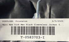 Load image into Gallery viewer, Marc New York Mens Black Sleeveless Zipper Vest Jacket Size PM
