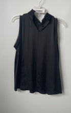 Load image into Gallery viewer, Zara Womens Black Mock Neck Sleeveless Blouse Top Size Medium

