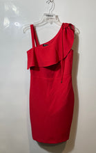 Load image into Gallery viewer, Guess Womens Red One Shoulder Sleeve Asymmetrical Side Zip Mini Dress Size 4
