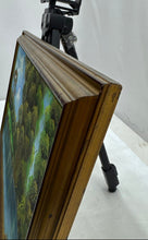 Load image into Gallery viewer, C. McGhie Landscape Framed Trees River Green Blue Signed Wall Decor Art Painting

