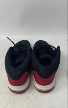 Load image into Gallery viewer, Nike Boys Jordan Max Aura AQ9214-023 Black Red Leather Basketball Shoes Sz 5.5Y
