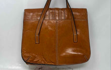 Load image into Gallery viewer, Fossil Womens Brown Leather Double Handle Travel Shoulder Tote Bag

