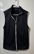 Load image into Gallery viewer, Perry Ellis Mens Black Sleeveless Pockets Collared Full Zip Sport Vest Size S
