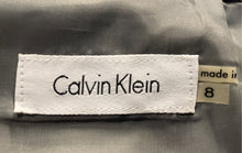 Load image into Gallery viewer, Calvin Klein Womens Gray Plaid Slit Back Zip Straight &amp; Pencil Skirt Size 8
