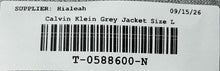 Load image into Gallery viewer, Calvin Klein Womens Gray Long Sleeve Open Front Cardigan Sweater Size L With Tag
