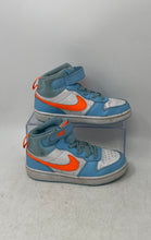 Load image into Gallery viewer, Nike Unisex Kids Court Borough Mid 2 White Blue Sneakers Shoes Size 13.5C
