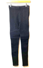 Load image into Gallery viewer, Authentic Givenchy Paris Womens Black Pleated Biker Ankle Leggings Size EUR 34
