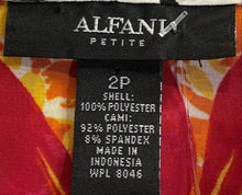 Load image into Gallery viewer, Alfani Womens Multicolor Zebra Print 3/4 Sleeve Cowl Neck Blouse Top Size 2P
