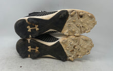 Load image into Gallery viewer, Under Armour Mens Harper 4 Mid RM 3022061-100 Black White Baseball Cleats Sz 9.5
