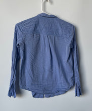 Load image into Gallery viewer, Ann Taylor Womens Blue Long Sleeve Spread Collar Button-Up Shirt Size XXSP
