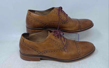 Load image into Gallery viewer, Johnston &amp; Murphy Mens Conard Brown Leather Cap Toe Brogue Dress Shoes Size 10M
