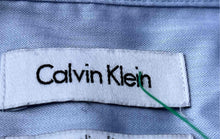 Load image into Gallery viewer, Calvin Klein Mens Light Blue Cotton Slim Fit Non-Iron Dress Shirt Size 16.5
