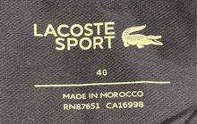 Load image into Gallery viewer, Lacoste Sport Womens Blue White Piping Short Sleeve Polo Shirt Dress Size 40
