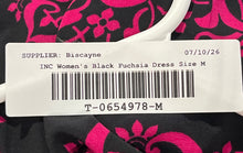 Load image into Gallery viewer, INC International Concepts Womens Black Fuchsia Long Sleeve Wrap Dress Size M
