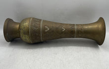 Load image into Gallery viewer, Vintage Set Of 2 Pcs Gold-Tone Printed Collectible Brass Copper Vase
