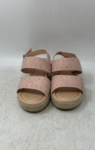 Load image into Gallery viewer, Marc Fisher Kids Marren Pink Glitter Wedge Heel Espadrille Sandals Size 4/2.5
