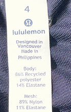 Load image into Gallery viewer, Lululemon Womens Blue Elastic Waist Activewear Pull-On Athletic Shorts Size 4
