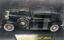 Load image into Gallery viewer, Signature Models #32316 1:32 Scale Diecast 1932 Chrysler LeBaron Model Car w/Box
