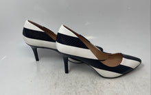 Load image into Gallery viewer, INC International Concepts Womens Zitah White Black Striped Pump Heels Size 8M
