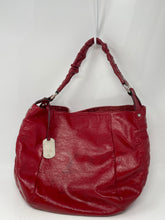 Load image into Gallery viewer, Authentic Furla Womens Red Leather Shoulder Hobo Handbags Stained
