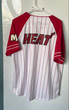 Load image into Gallery viewer, NBA Mens Multicolor Miami Heat Short Sleeve Baseball Jersey Size Large
