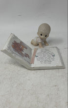 Load image into Gallery viewer, Precious Moments Footprints In The Sand Book Baby Porcelain Figurine Collectible
