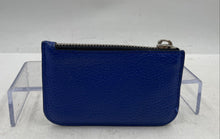 Load image into Gallery viewer, Authentic Marc Jacobs Womens Gotham Blue Leather Compact Wallet Zipper Damaged
