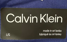 Load image into Gallery viewer, Calvin Klein Mens Blue Cotton Long Sleeve Collared Button-Up Shirt Size L/G

