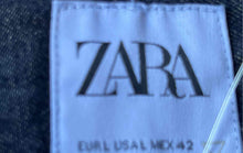 Load image into Gallery viewer, Zara Mens Blue Cotton Long Sleeve Spread Collar Button-Up Shirt Size L With Tag
