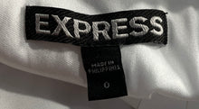 Load image into Gallery viewer, Express Womens White Pleated Halter Neck Mini Fit &amp; Flare Dress Size 0
