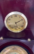 Load image into Gallery viewer, Brown Quartz Wood Clock &amp; Compass In Small Box Not Tested
