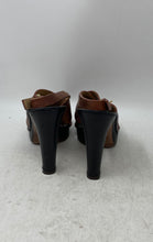 Load image into Gallery viewer, L'Autre Chose Womens Brown Leather Criss-Cross Buckle Platform Heels Size EUR 39
