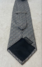 Load image into Gallery viewer, Murano Mens Gray Geometric Print Silk Adjustable Long Formal Designer Tie
