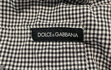 Load image into Gallery viewer, Authentic Dolce &amp; Gabbana Mens Black White Gingham Cotton Dress Shirt Size 16/41
