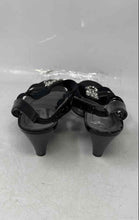 Load image into Gallery viewer, London Fog Womens Nanci Black Leather Cone Heel Strappy Sandals Size 11
