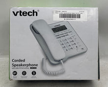 Load image into Gallery viewer, VTech Model CD1153 White Corded Speaker Telephone With Box Not Tested
