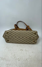 Load image into Gallery viewer, Michael Kors Womens Brown And Beige Signature Print Zipper Hamilton Satchel Bag

