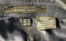 Load image into Gallery viewer, Zara Man Mens Blue Long-Sleeve Notch-Lapel Two-Button Blazer Size 44
