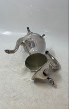 Load image into Gallery viewer, Vintage Leonard Silver-Tone Ornate Handle Footed Hinged Lid Coffee Tea Pot

