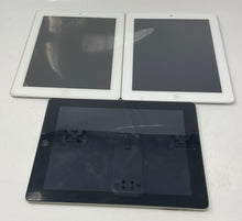 Load image into Gallery viewer, Lot Of 3 Pcs Apple iPad 3rd Gen A1416 Silver iOS Tablets Not Tested For Parts
