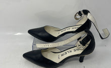 Load image into Gallery viewer, Anne Klein Womens Fayza Black Pointed Toe Stiletto Ankle Strap Heels Size 8
