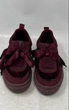 Load image into Gallery viewer, Zara Womens Burgundy Velvet Lace-Up Low Top Sneaker Shoes Size EUR 36
