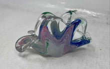 Load image into Gallery viewer, Art Glass Multicolor Abstract Swirl Tableware Kitchen Napkin Holder

