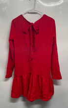 Load image into Gallery viewer, Zara Womens Trafaluc Collection Red Long Sleeve Bubble Hem One-Piece Romper Sz S
