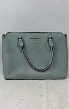 Load image into Gallery viewer, Kate Spade New York Womens Light Blue Leather Shoulder Strap Satchel Handbag
